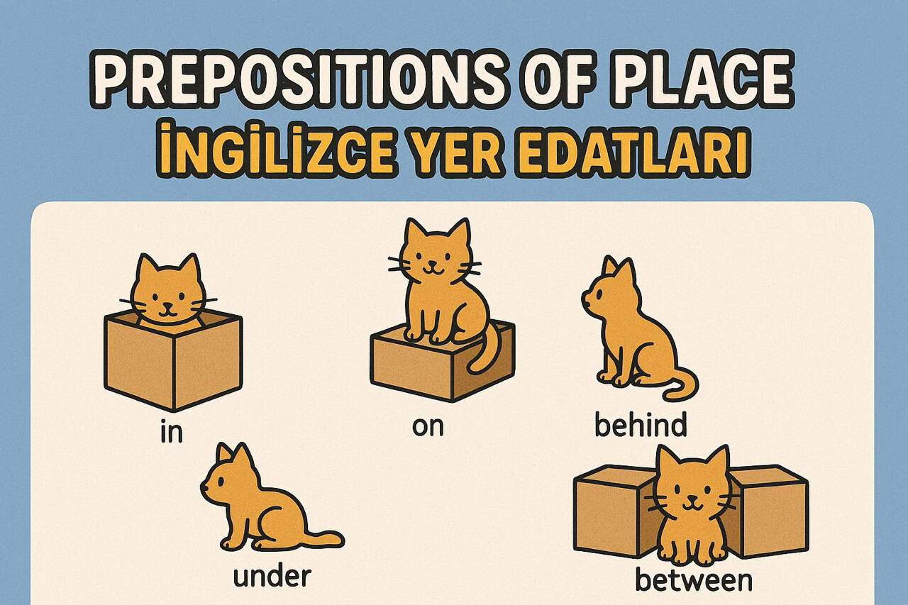 A1 Seviyesi İçin İngilizce Yer Edatları (Prepositions of Place)