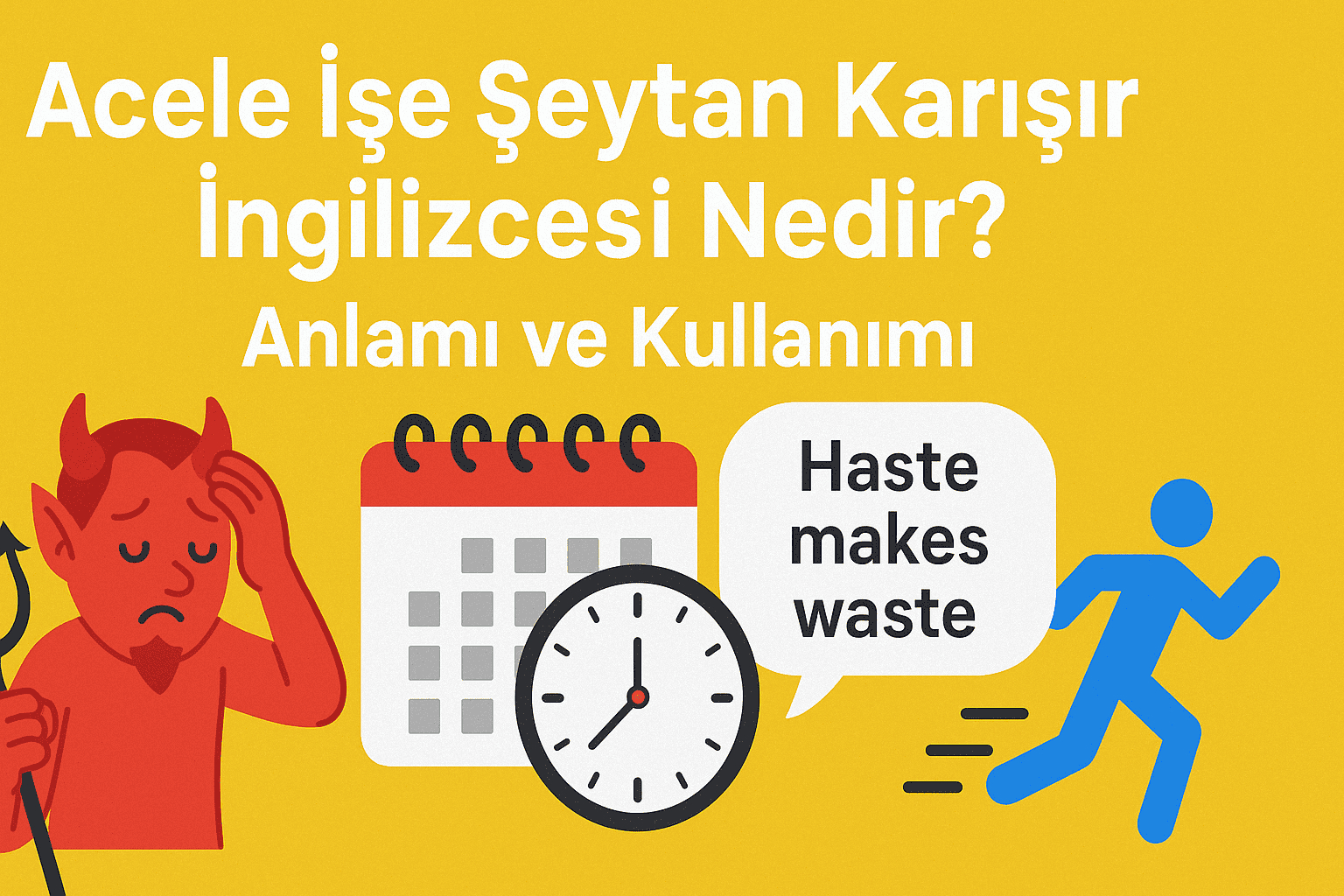Acele İşe Şeytan Karışır İngilizcesi Nedir? Anlamı ve Kullanımı