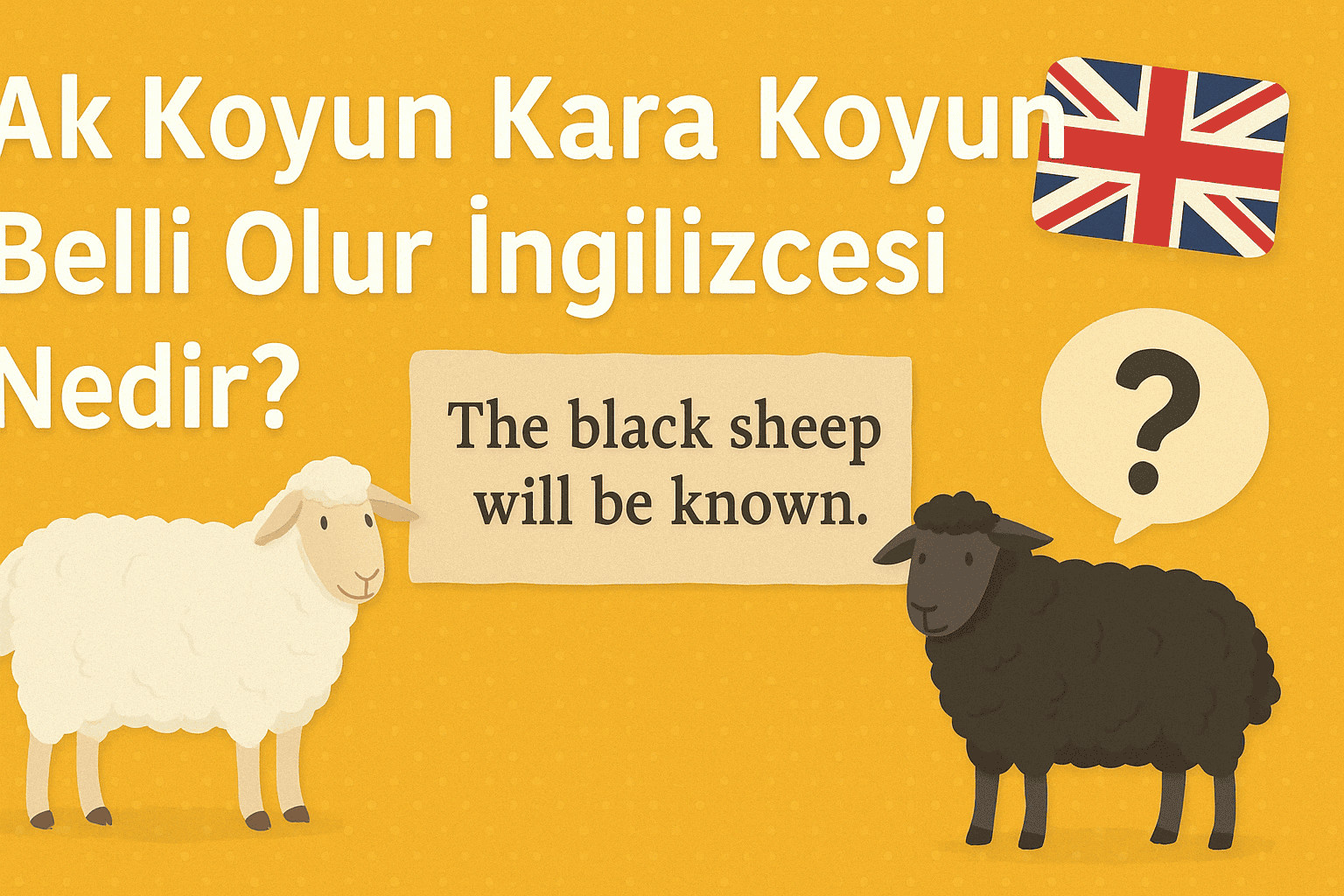 Ak Koyun Kara Koyun Belli Olur İngilizcesi Nedir?