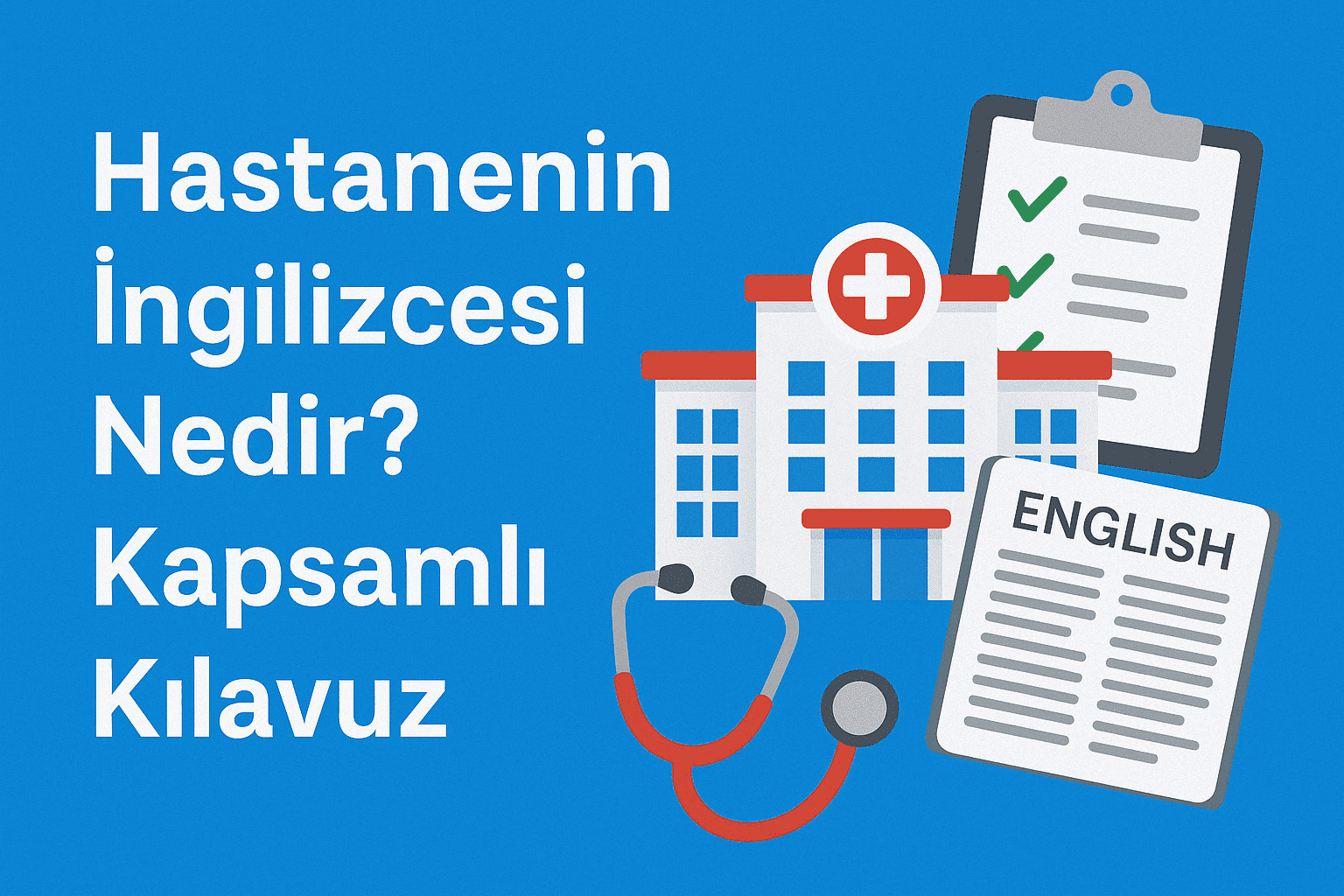 Hastanenin İngilizcesi Nedir? Kapsamlı Kılavuz