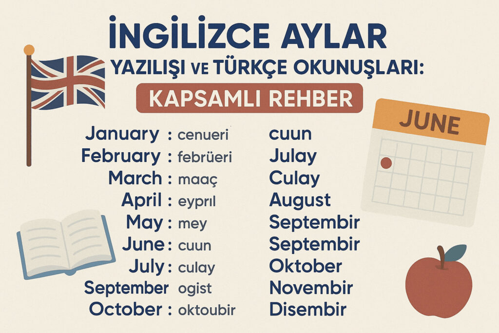 İngilizce Aylar Yazılışı ve Türkçe Okunuşları: Kapsamlı Rehber