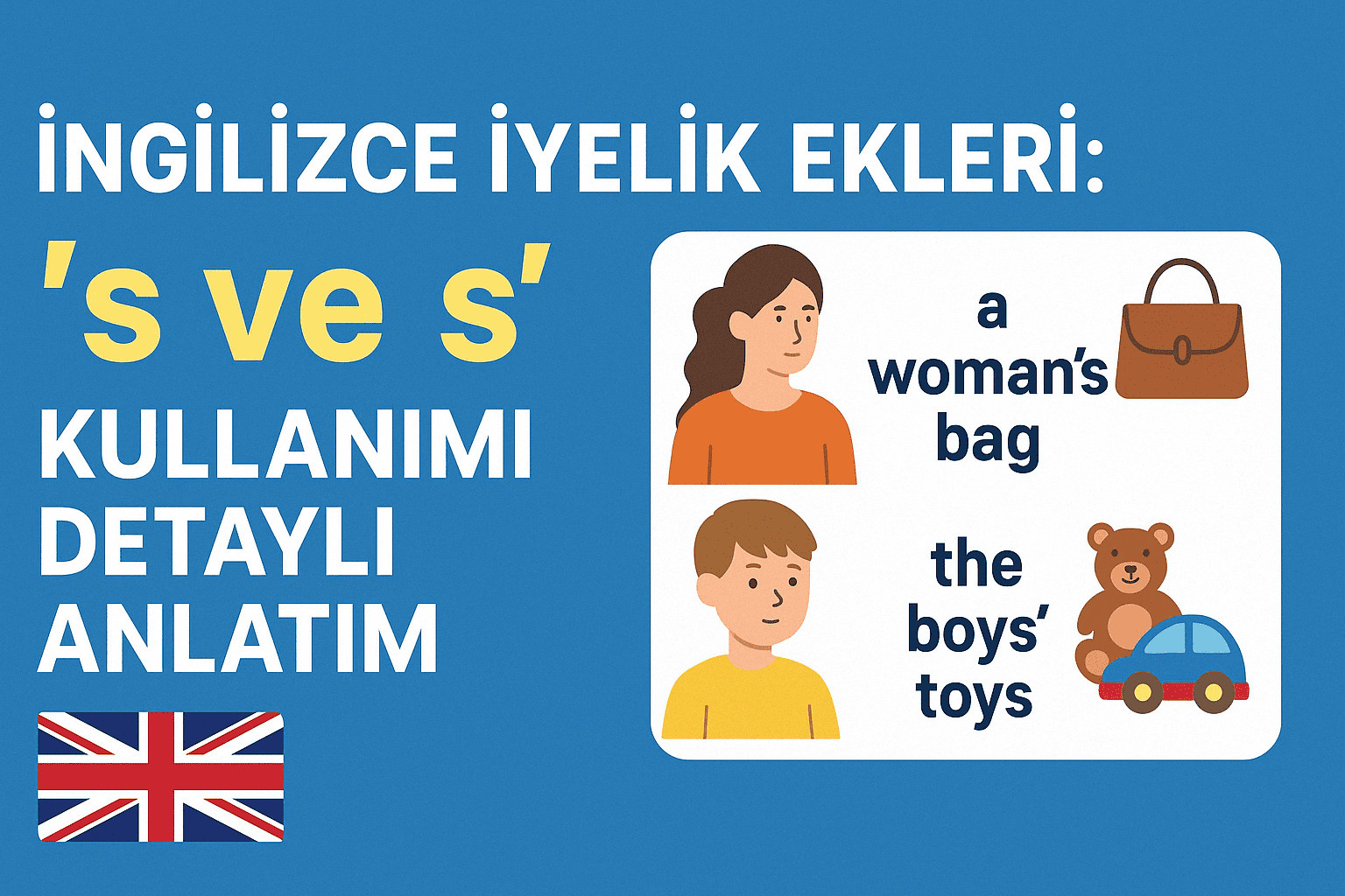 İngilizce İyelik Ekleri: ‘s ve s’ Kullanımı Detaylı Anlatım