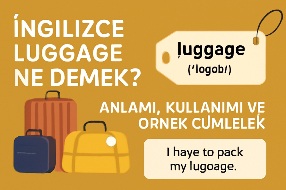İngilizce Luggage Ne Demek? Anlamı, Kullanımı ve Örnek Cümleler