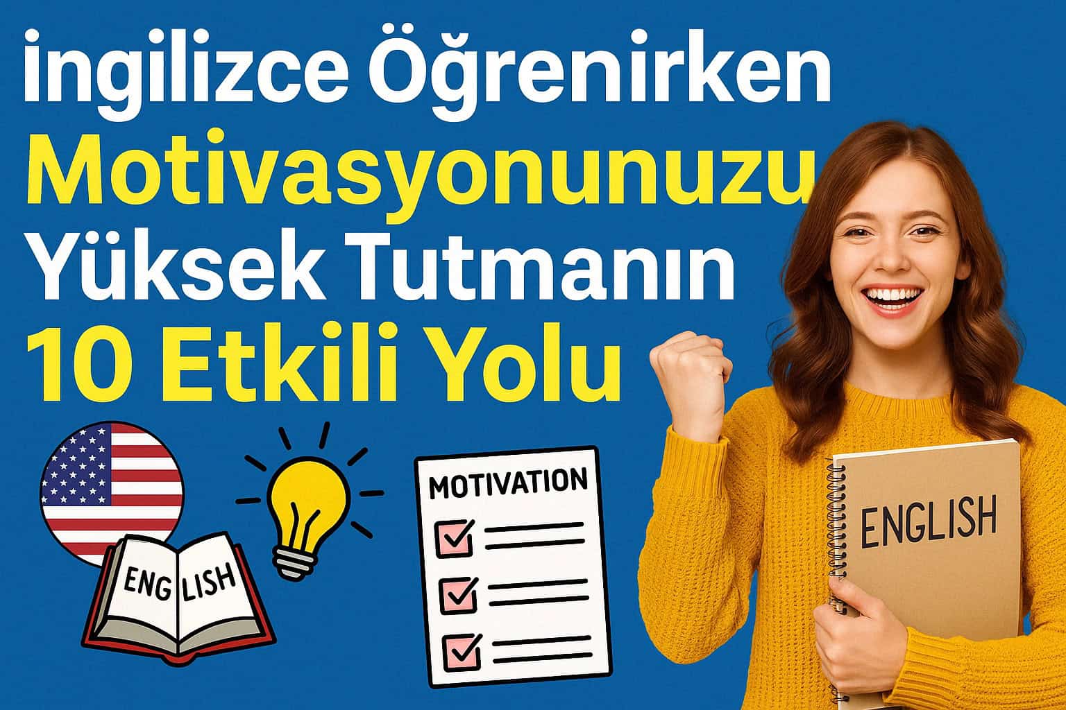 İngilizce Öğrenirken Motivasyonunuzu Yüksek Tutmanın 10 Etkili Yolu