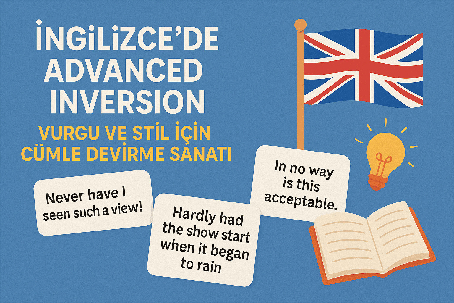 İngilizce’de Advanced Inversion: Vurgu ve Stil İçin Cümle Devirme Sanatı