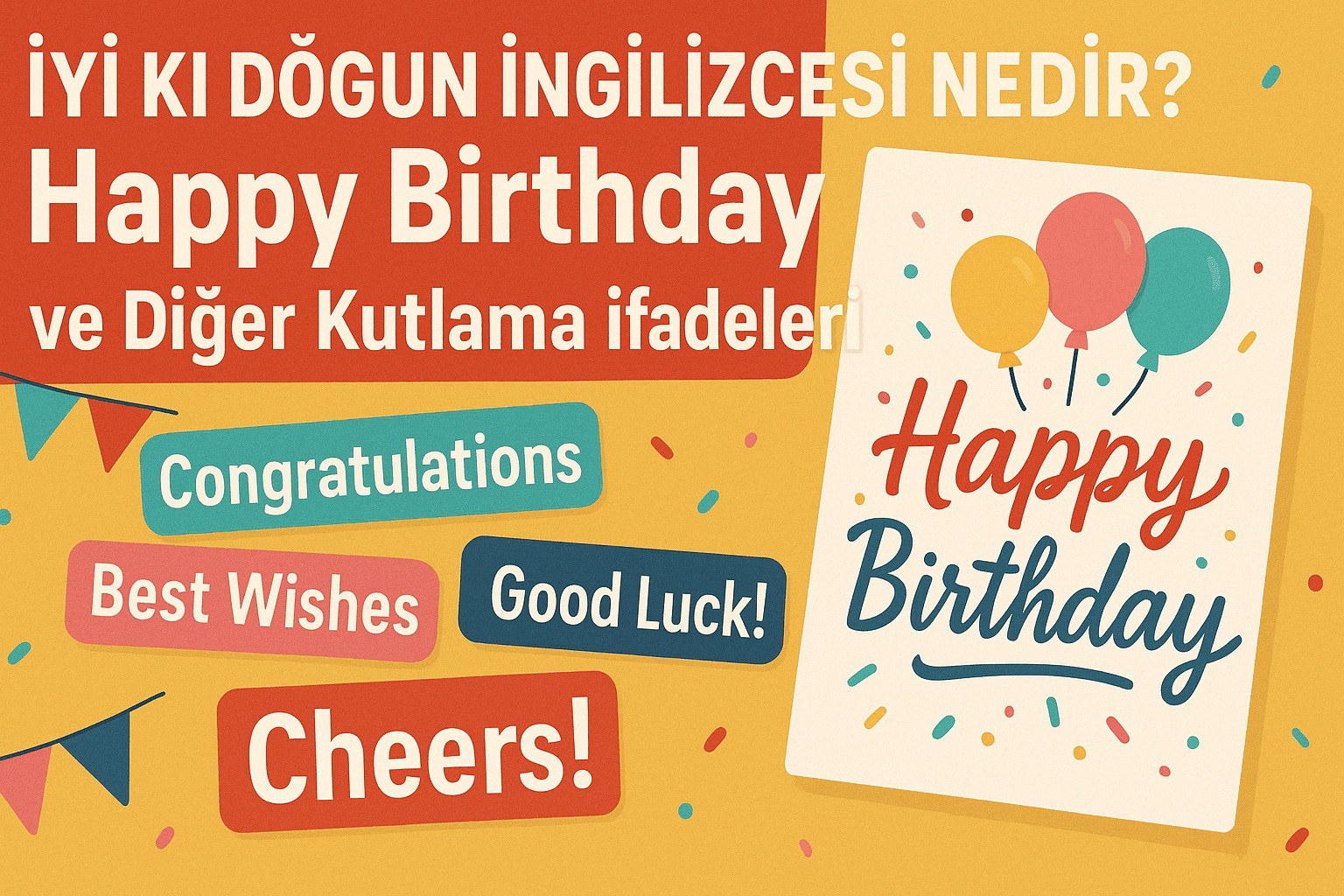 İyi ki Doğdun İngilizcesi Nedir? Happy Birthday ve Diğer Kutlama İfadeleri