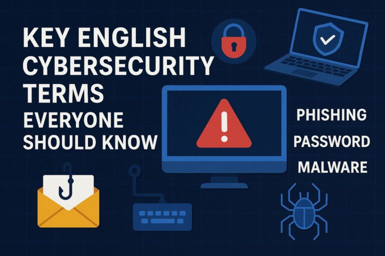 Key English Cybersecurity Terms Everyone Should Know