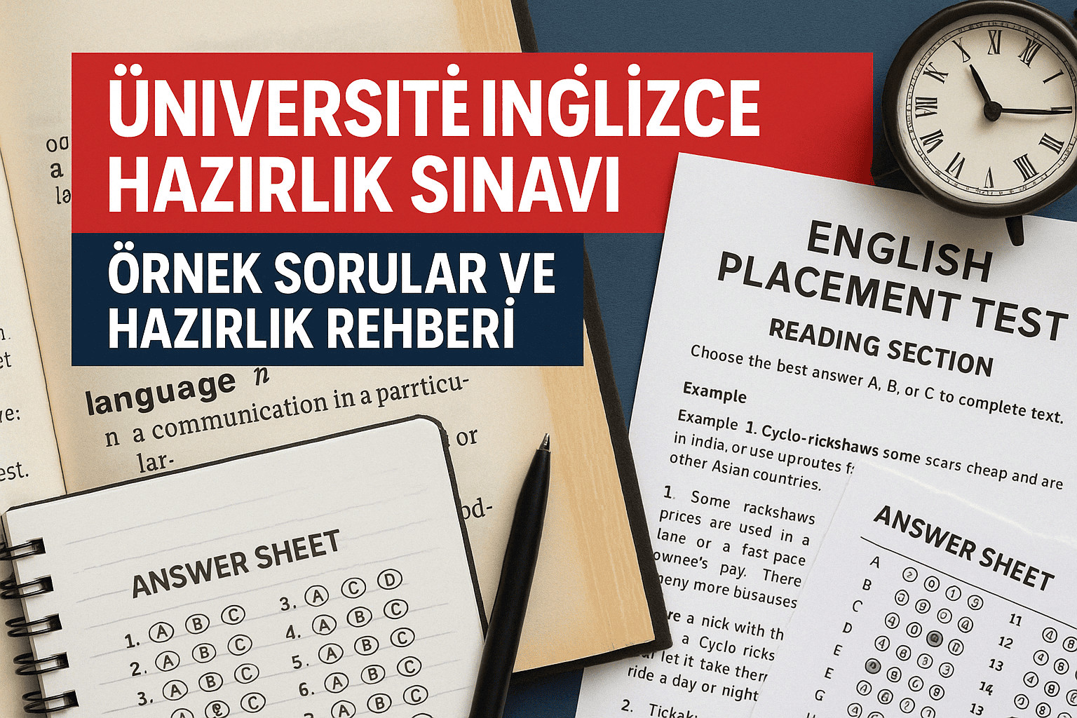 Üniversite İngilizce Hazırlık Sınavı: Örnek Sorular ve Hazırlık Rehberi