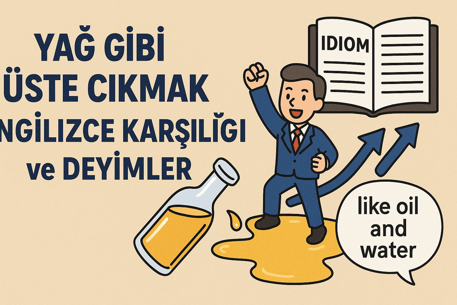 Yağ Gibi Üste Çıkmak İngilizce Karşılığı ve Deyimler