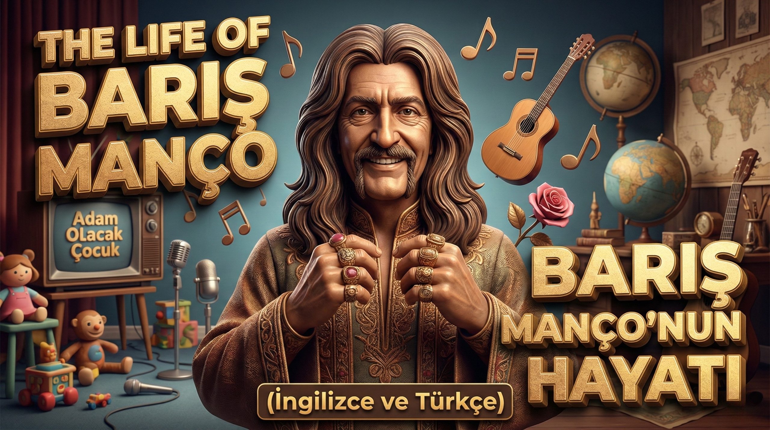 Barış Manço’nun Hayatı İngilizce ve Türkçe
