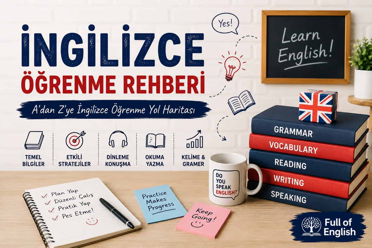 İngilizce öğrenme rehberi: sıfırdan akıcı konuşmaya gerçekçi yol haritası