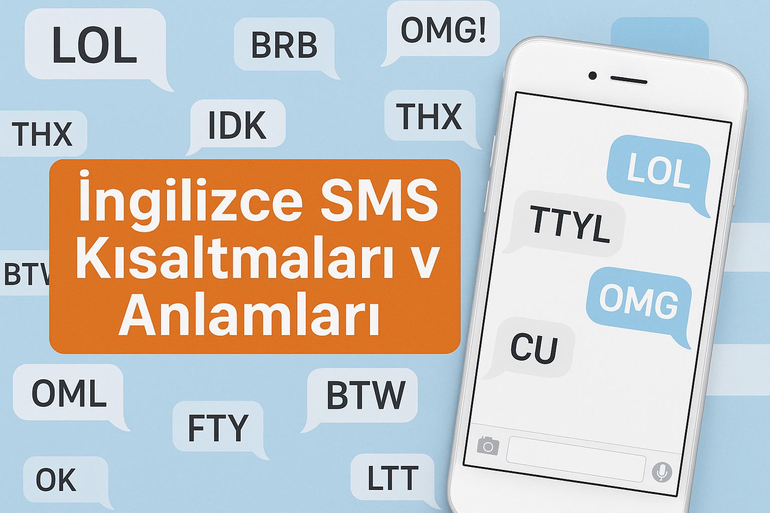 İngilizce SMS Kısaltmaları ve Anlamları