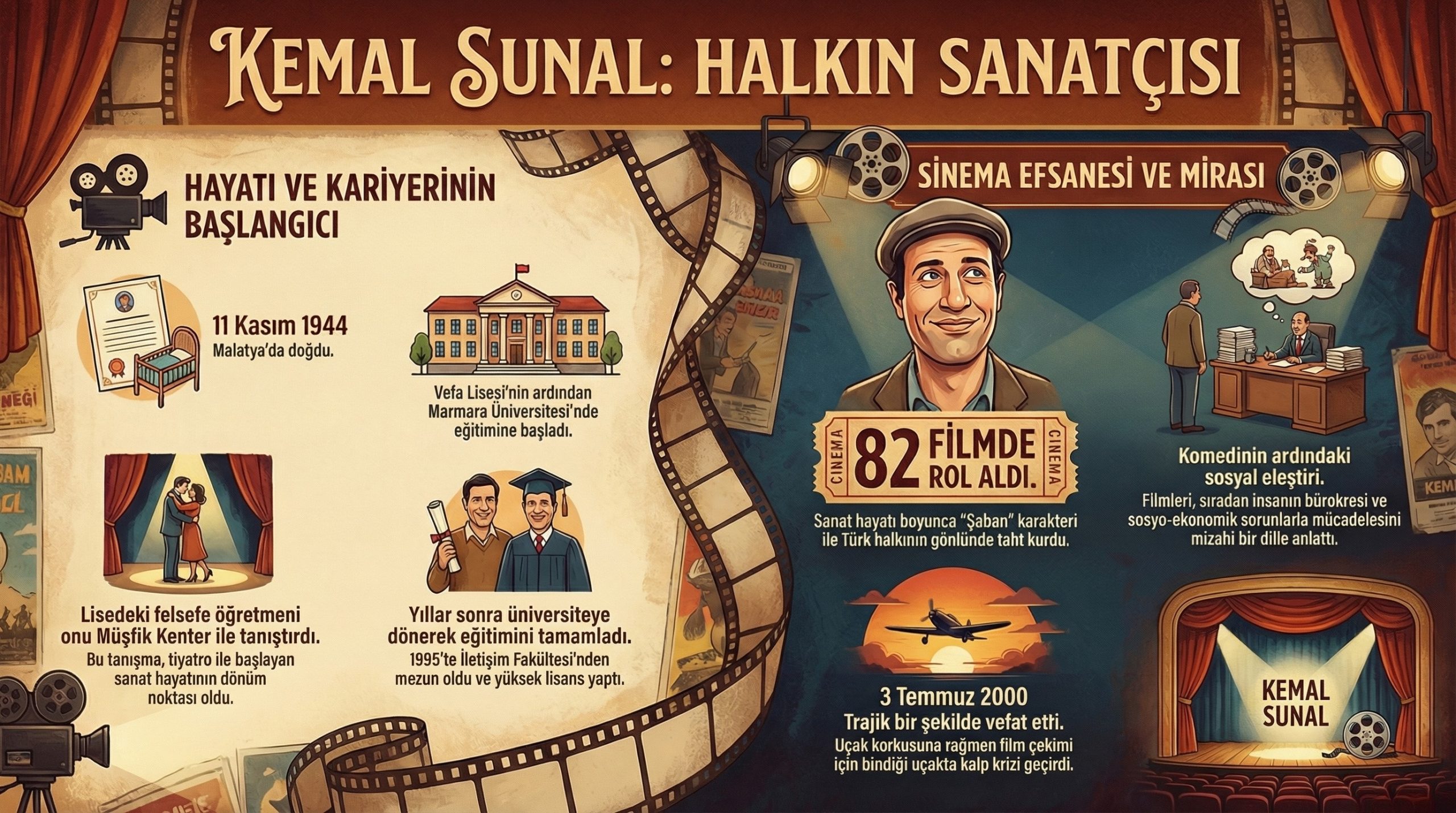 Kemal Sunal: Türk sinemasının efsanesi